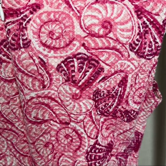 Talbots Pink Seashell w/ appliqué Sundress Dress size 8 - Picture 10 of 14